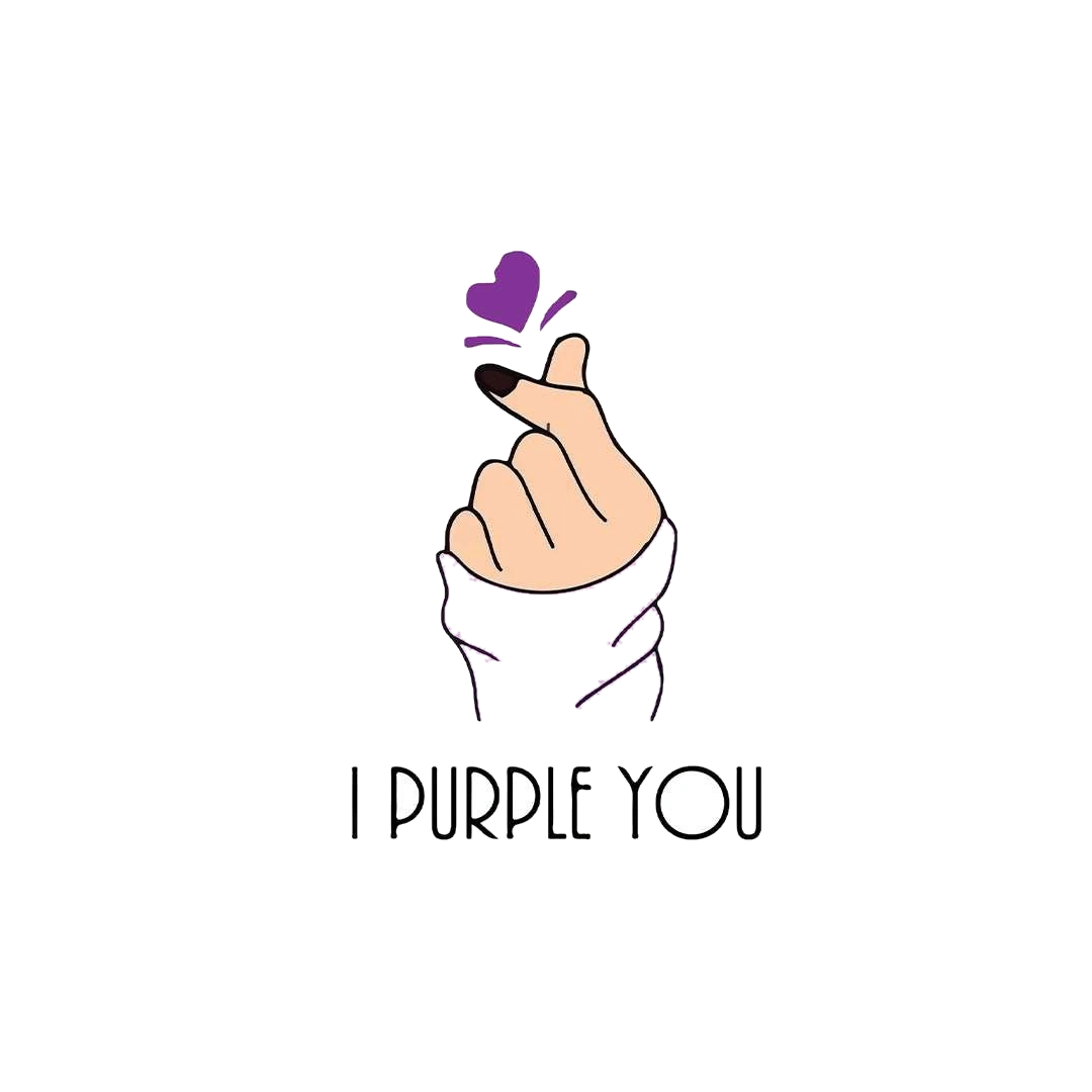 I Purple You Sticker